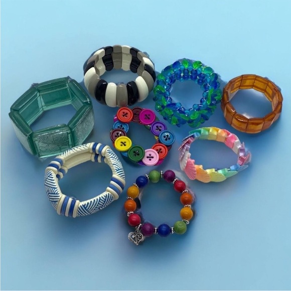 Retro Colourful Bracelets Lot - Picture 2 of 11